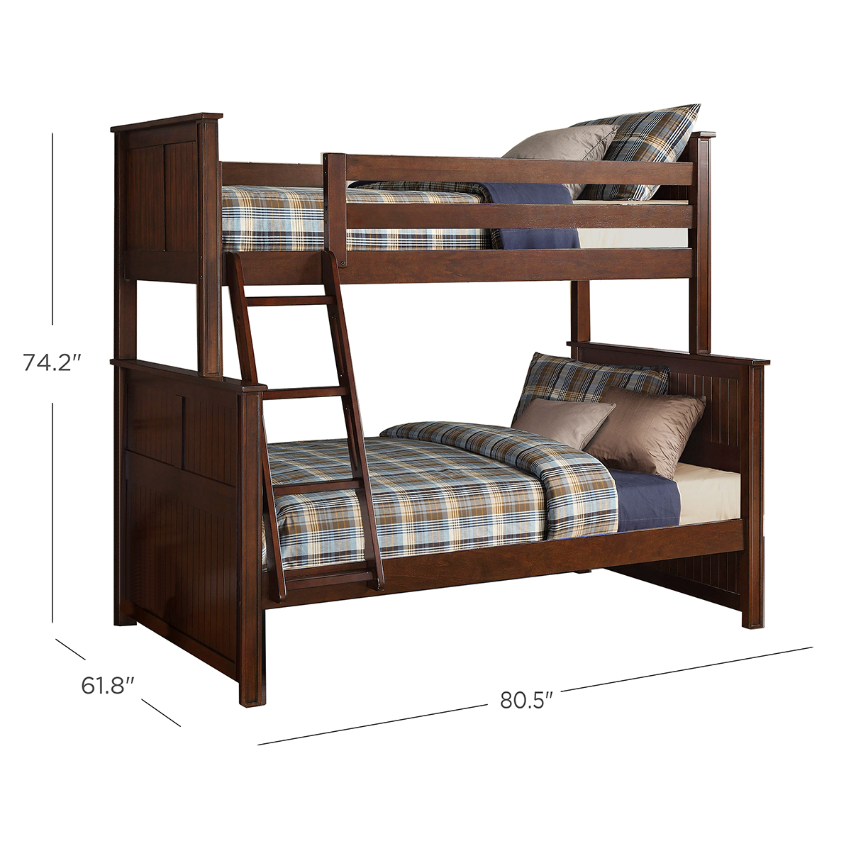 bayside furnishings twin over full bunk bed